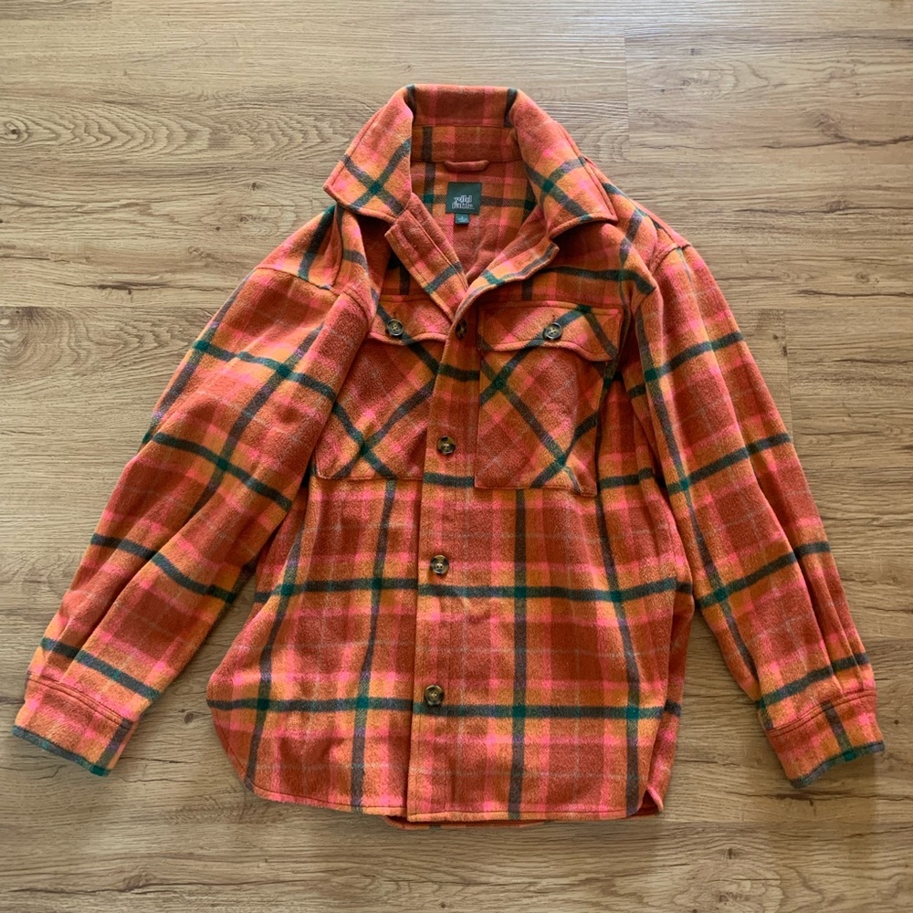 Oversized shacket